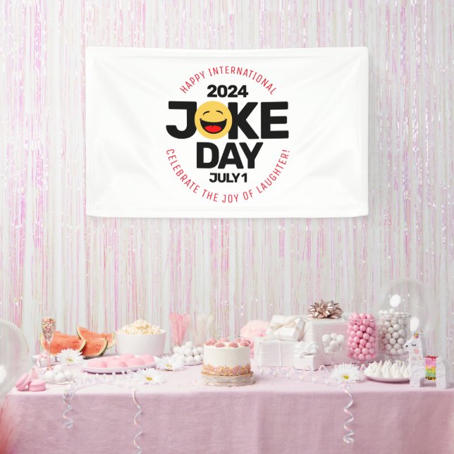 Internationaler Joke Day Laughing Face Banner (Party)