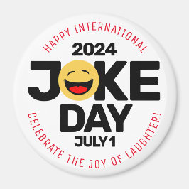 Internationaler Joke Day Laughing Face Magnet