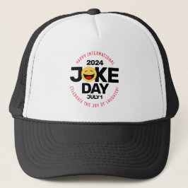 Internationaler Joke Day Laughing Face Truckerkappe