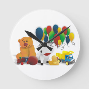 Internationaler Kindertag Runde Wanduhr