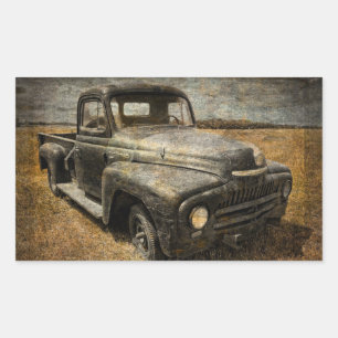 Internationaler Lieferwagen Rechteckiger Aufkleber