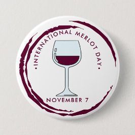 Internationaler Merlot-Tag Button