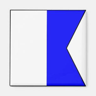 Internationaler nautischer Schiffssignaturbuchstab Magnet