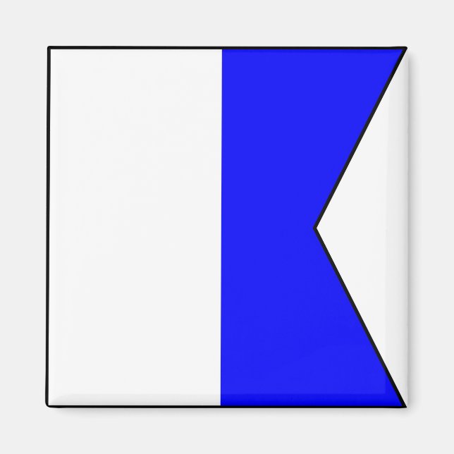 Internationaler nautischer Schiffssignaturbuchstab Magnet (Vorne)