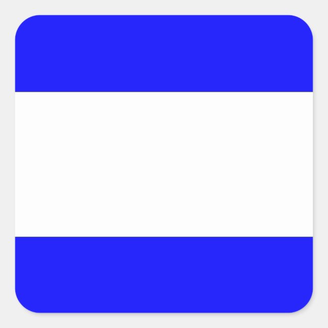 Internationaler nautischer Schiffssignaturbuchstab Quadratischer Aufkleber (Vorderseite)