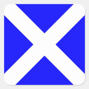 Internationaler nautischer Schiffssignaturbuchstab Quadratischer Aufkleber