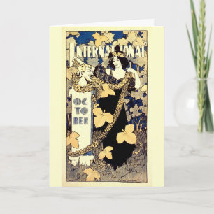Internationaler Oktober 1895 Vintage französische  Karte