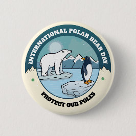 Internationaler Polartag Button