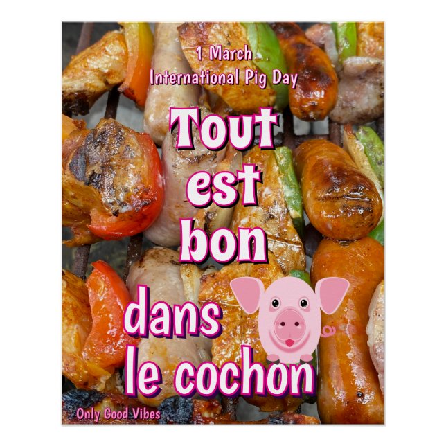 Internationaler Schweinetag Poster (Vorderseite)