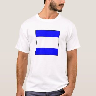 Internationaler Seesignalflaggenbuchstabe nautisch T-Shirt