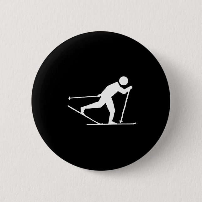 Internationaler Skating-Skilauf, Langlauf Button (Vorderseite)