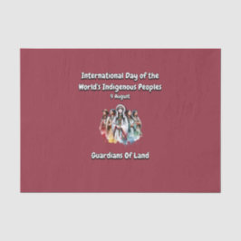 Internationaler Tag der autochthonen Bevölkerungsg Seidenpapier