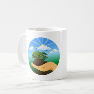 Internationaler Tag der Erde Kaffeetasse
