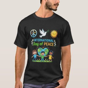 Internationaler Tag der Friedens-Einheit Herzen & T-Shirt