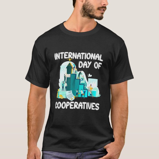 Internationaler Tag der Genossenschaften Vereinte  T-Shirt (Vorderseite)