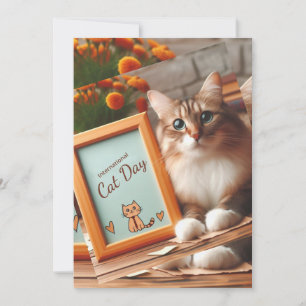 Internationaler Tag der Katze Einladung