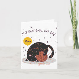 Internationaler Tag der Katze Karte