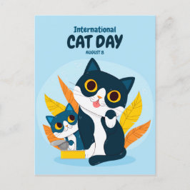 Internationaler Tag der Katze Postkarte