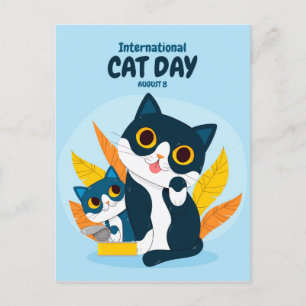 Internationaler Tag der Katze Postkarte
