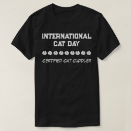 Internationaler Tag der Katze - zertifiziertes Kat T-Shirt