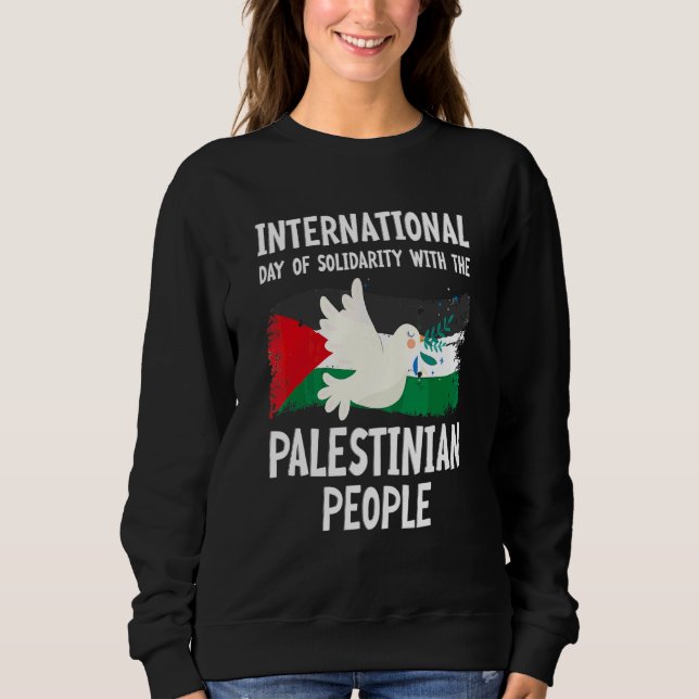 Internationaler Tag der Solidarität mit den Paläst Sweatshirt (Vorderseite)