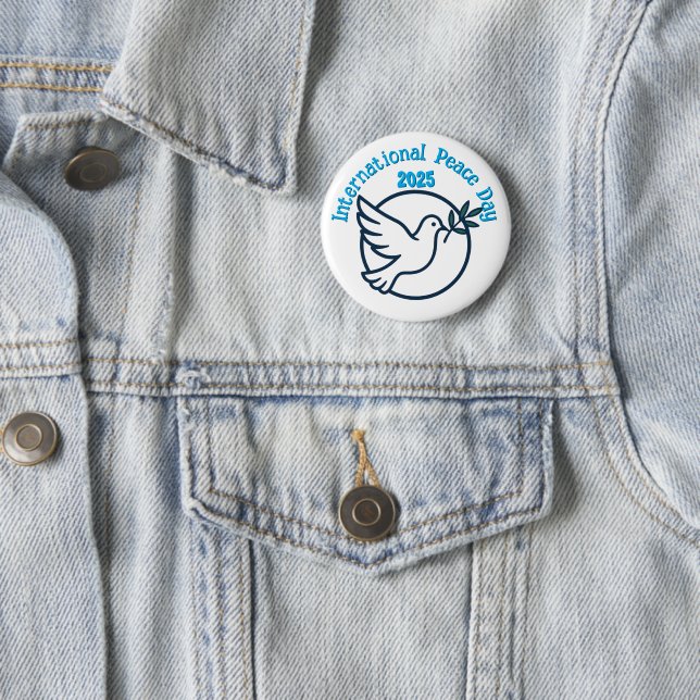 Internationaler Tag des Friedens Taube Button (Beispiel)