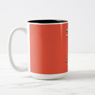 Internationaler Tag des Mädchens. Spaß haben Zweifarbige Tasse