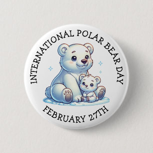 Internationaler Tag des Polarbären - 27. Februar Button