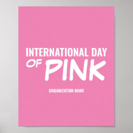 Internationaler Tag des Rosa Poster