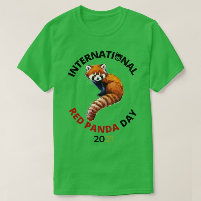 Internationaler Tag des Roten Panda 2021 T-Shirt (Design vorne)