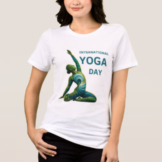 Internationaler Tag des Yoga Tri-Blend Shirt