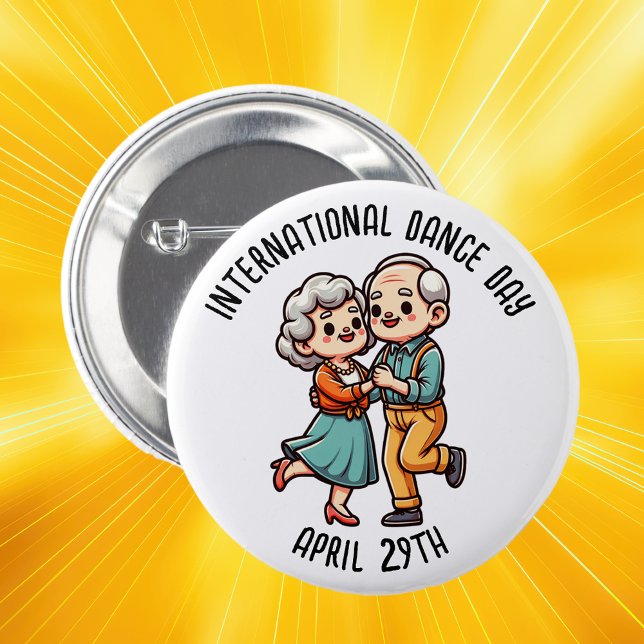 Internationaler Tanztag | 29. April Button (Von Creator hochgeladen)