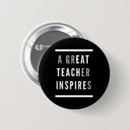 Internationaler Teachers Day Eat Teach Inspiriert Button