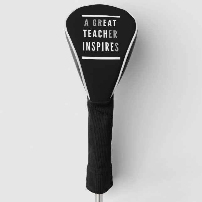 Internationaler Teachers Day Eat Teach Inspiriert Golf Headcover (Vorderseite)