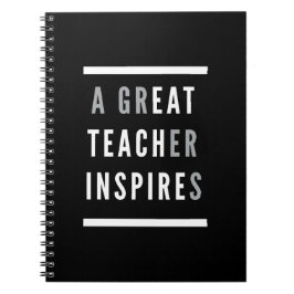 Internationaler Teachers Day Eat Teach Inspiriert Notizblock