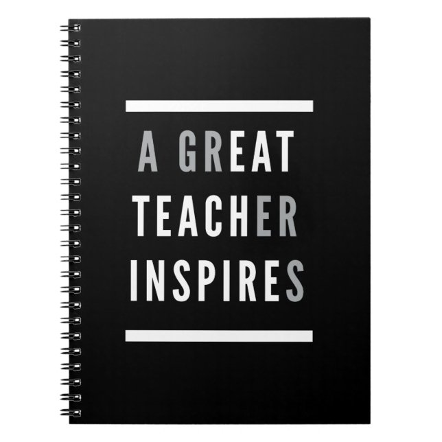 Internationaler Teachers Day Eat Teach Inspiriert Notizblock (Vorderseite)