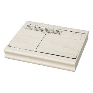 Internationaler Vintage-Postkarten-Gummikunststemp Gummistempel