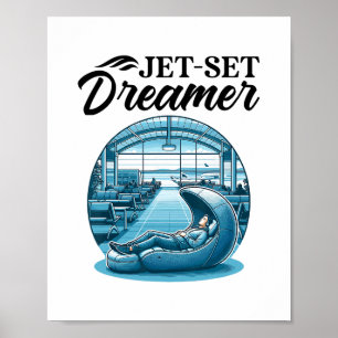 Internationaler Weltraumreisender Airport-Schlaf-P Poster