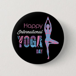 Internationaler Yogatag Button
