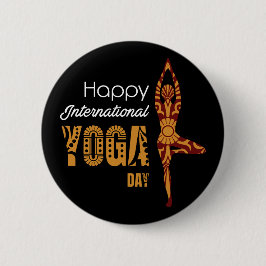 Internationaler Yogatag Button