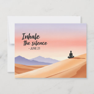 Internationaler Yogatag Postkarte