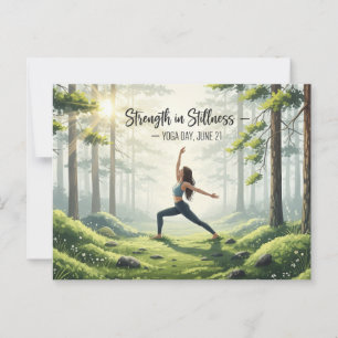Internationaler Yogatag Postkarte