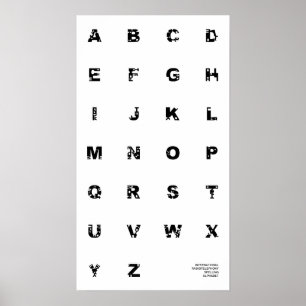 Internationales Alphabet-Plakat Poster