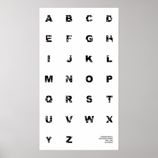 Internationales Alphabet-Plakat Poster
