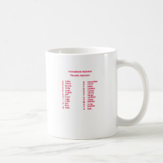 Internationales Alphabet Tasse