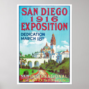 Internationales Ausstellungspaket von San Diego Poster