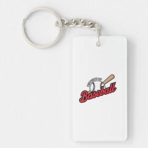 Internationales Baseball-Day-Logo Schlüsselanhänger