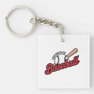 Internationales Baseball-Day-Logo Schlüsselanhänger