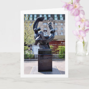 Internationales Brigadedenkmal im Jubilee Gardens Karte