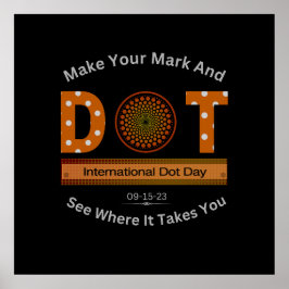 Internationales Dot Day Design Poster